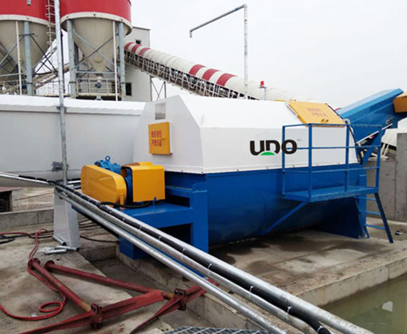 Suitable for concrete recovered from the site, as well as wash water and residual concrete from clean mixing plants, truck mixers and concrete pumps.